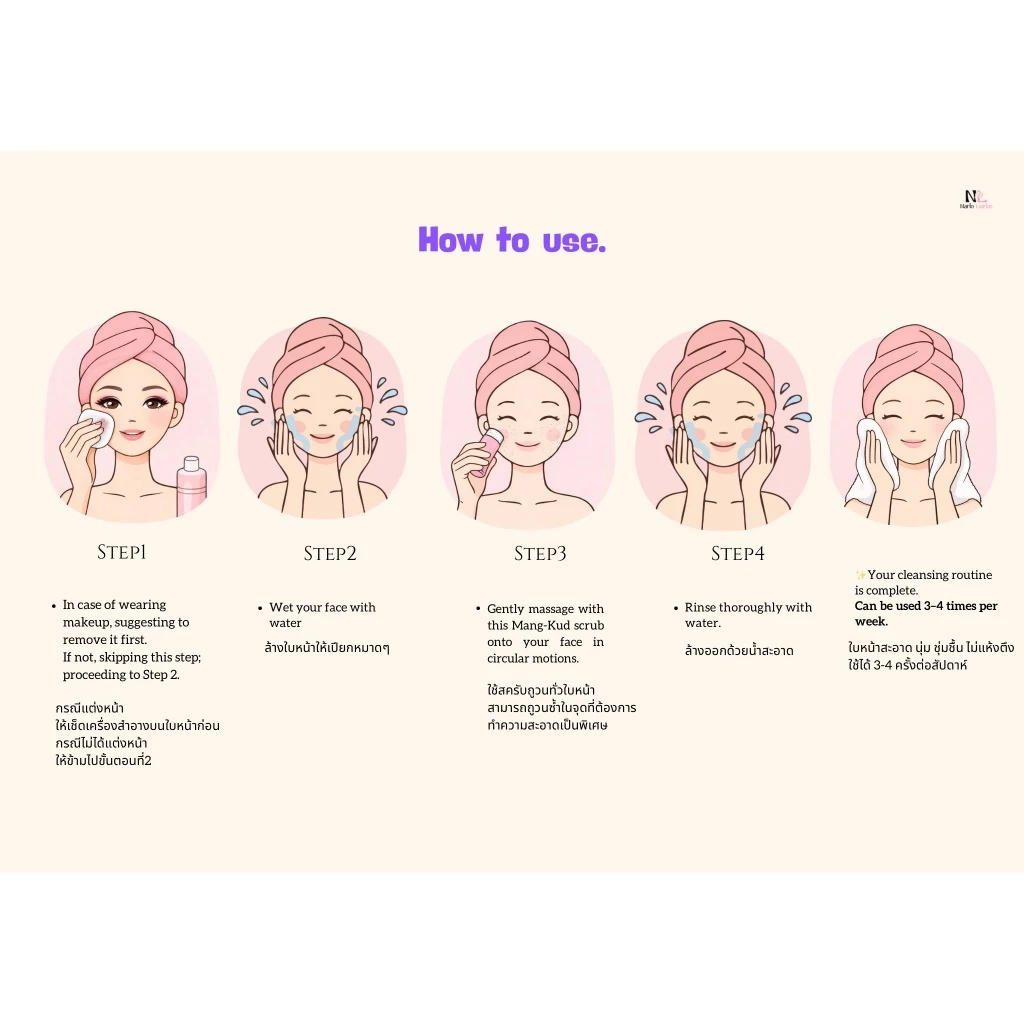Nario Llarias - มัง-คุด ดีพ คลีนซิ่ง สครับ (ลดสิวเสี้ยน อุดตัน) - Image 10