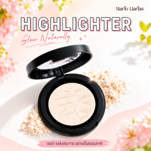 Nario Llarias - ไฮไลท์ ชิมเมอร์ สีขาวประกายมุก/Snowing Crystal Highlighter size3.9g.